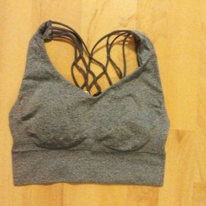 Athletic padded sports bra